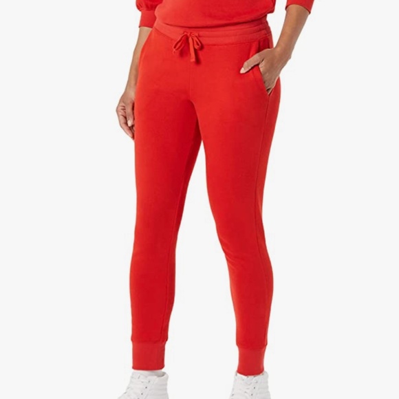 Women’s Red Jogger Sweatpants, New with Tags, Size Medium - Picture 1 of 5